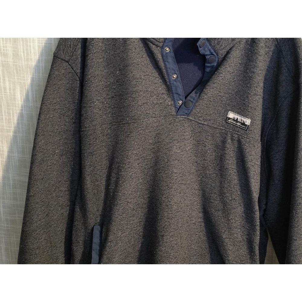 Men's Eddie Bauer Pullover Fleece XL Gray‎ - Picture 3 of 8